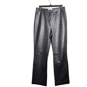 Lord and Taylor Leather Brown Pants